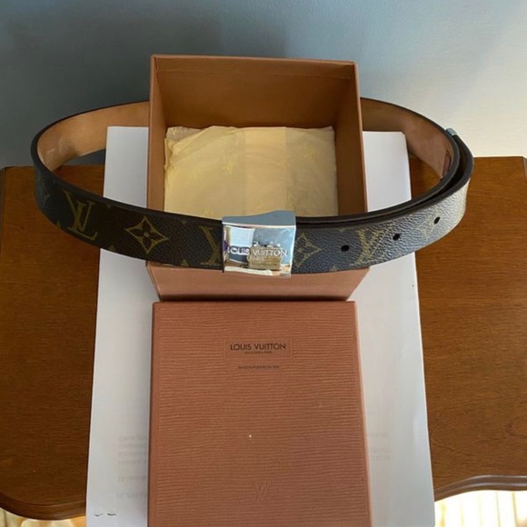 🔥🔥💯 LOUIS VUITTON
Monogram Canvas Square Belt - Picture 7 of 16